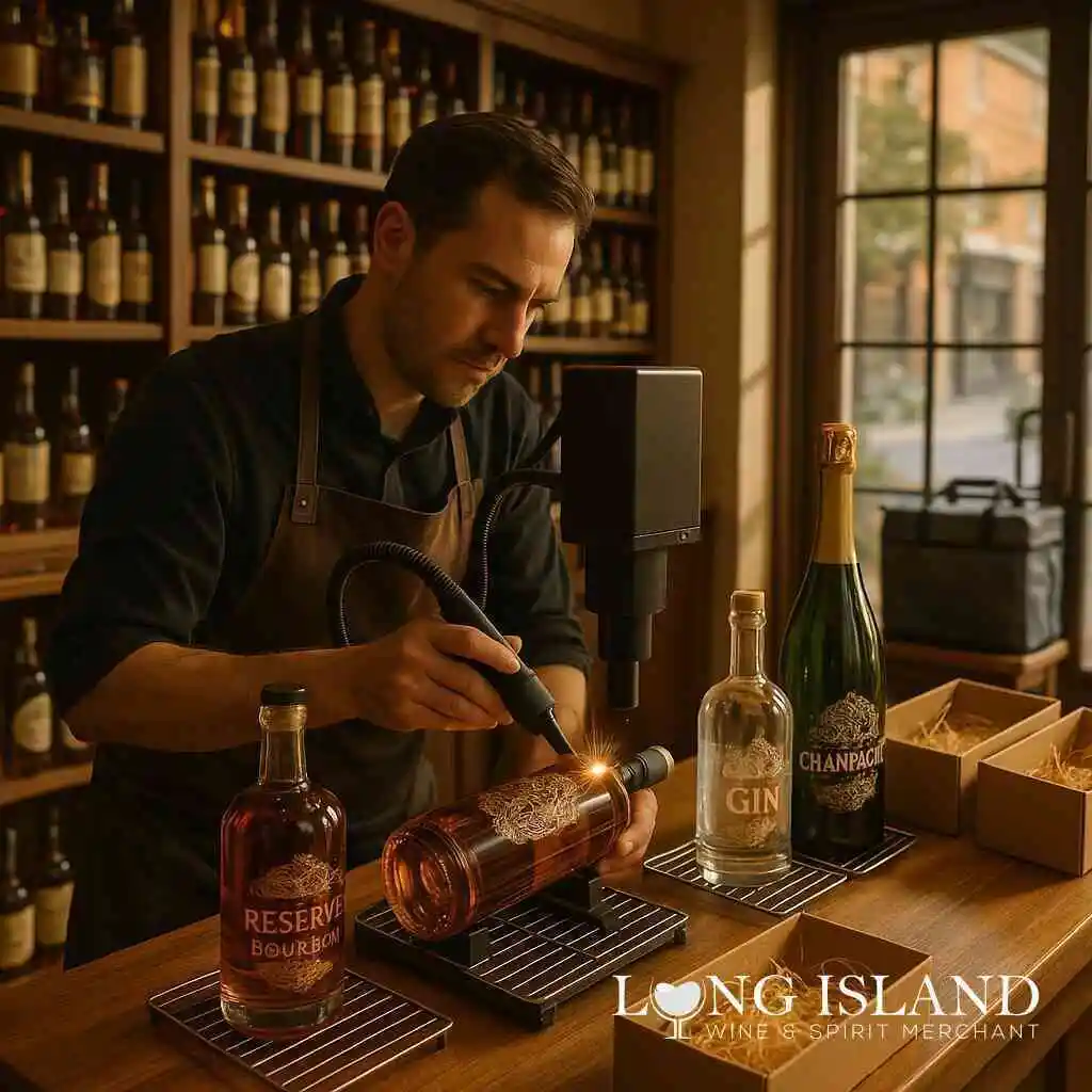 How Long Island Liquor Store Elevates Bottle Engraving Art