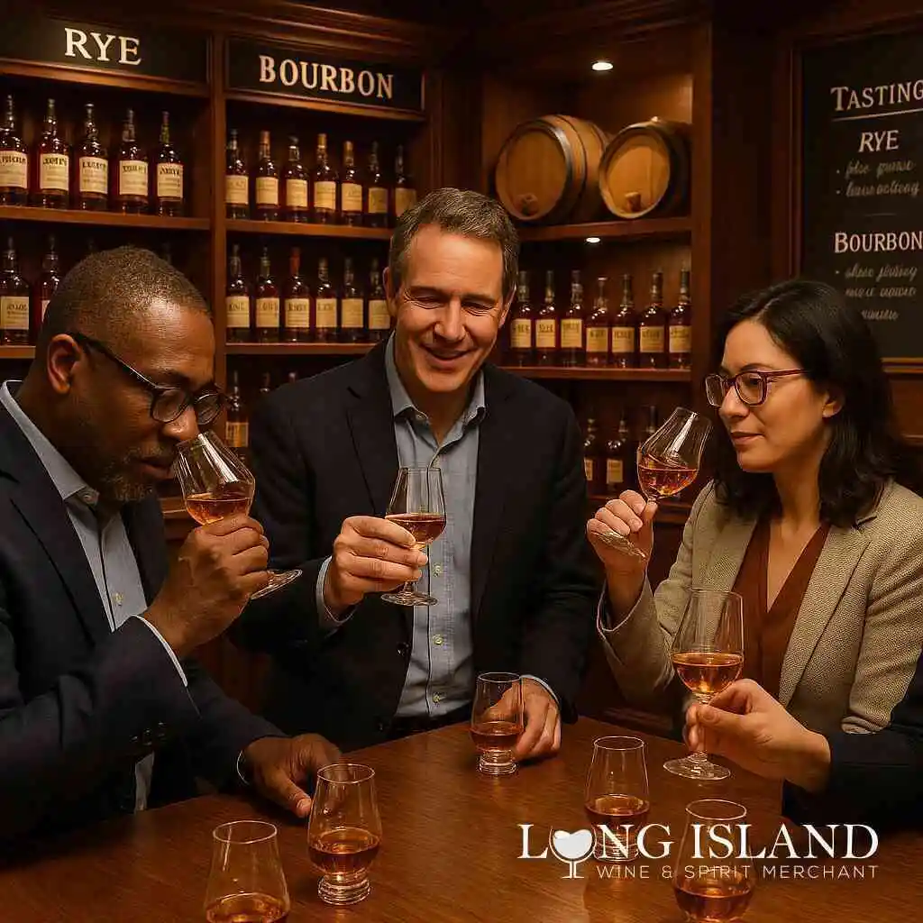 Compare 2026 Rye versus Bourbon at Long Island Liquor Store