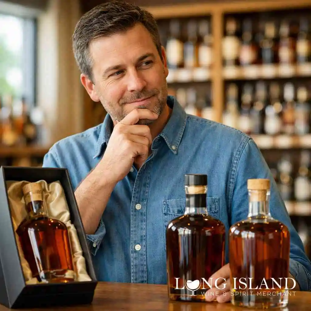 How aging, oak, and balance shape the gift without making it feel too technical — Long Island Liquor Store