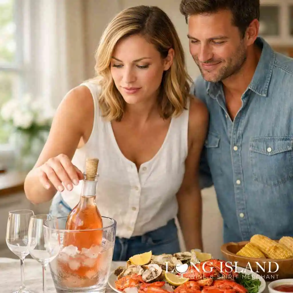 Which rosé style works best with grilled fish, seafood boil wine pairing, and picnic wine ideas near the shore — Long Is