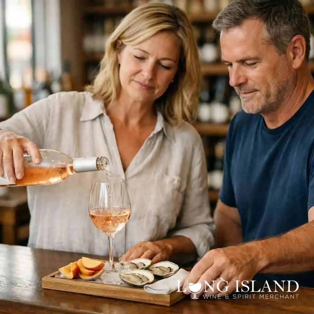 The cleanest rosé and seafood pairing moves for shrimp, oysters, lobster, and sushi — Long Island Liquor Store